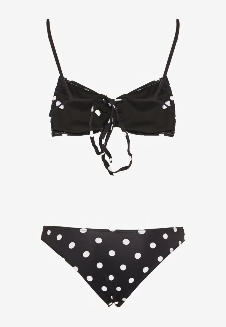 rosse line Bikini Alb cu buline și aplicații florale Sutien și Chiloți Loritia