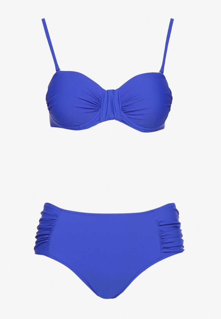 rosse line Bikini Albastre Slip și Sutien cu cupe întărite cu încrețituri Vintelle