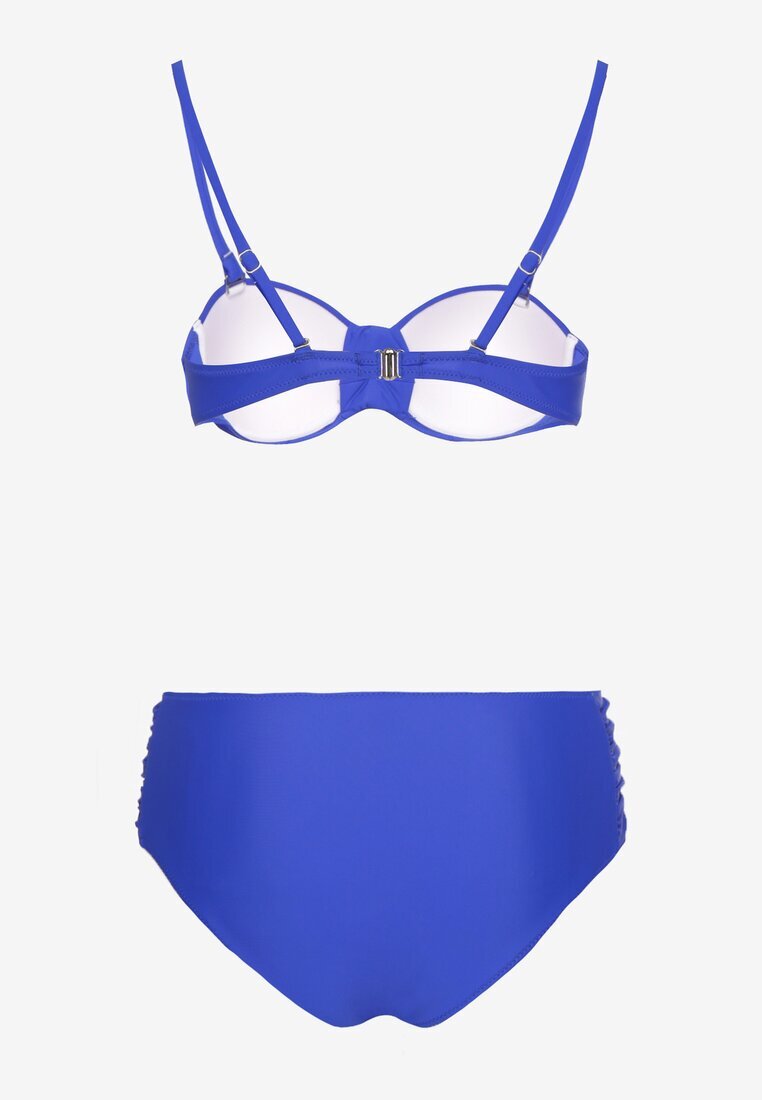 rosse line Bikini Albastre Slip și Sutien cu cupe întărite cu încrețituri Vintelle