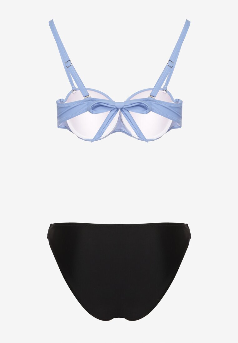 rosse line Bikini Albastru deschis Chiloți slip și Sutien cu încrețituri Sepiana