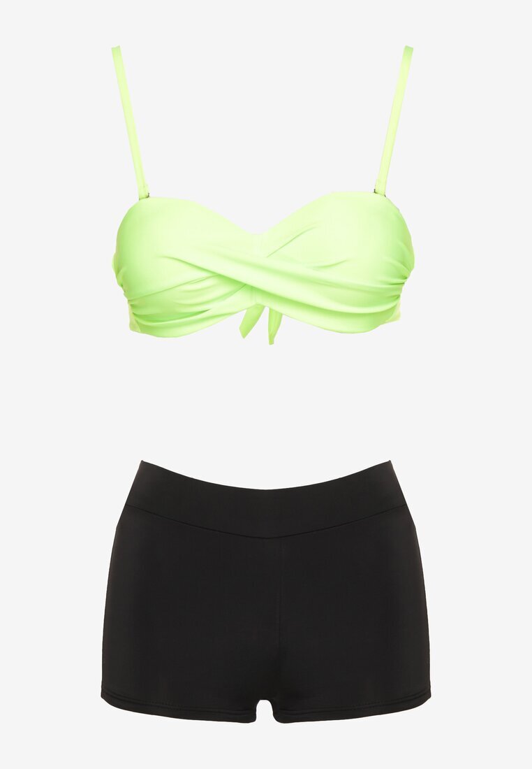 rosse line Bikini Verde 3 piese Sutien cu legătură Chiloți figă și Chiloți boxer Vinalle