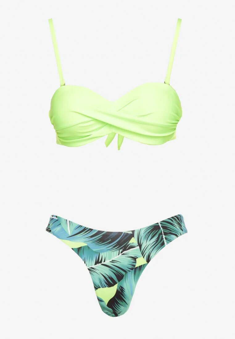 rosse line Bikini Verde 3 piese Sutien cu legătură Chiloți figă și Chiloți boxer Vinalle