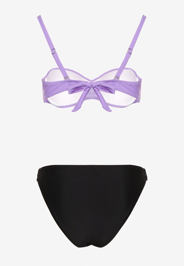 rosse line Bikini violet Chiloți slip și Sutien cu încrețituri Sepiana
