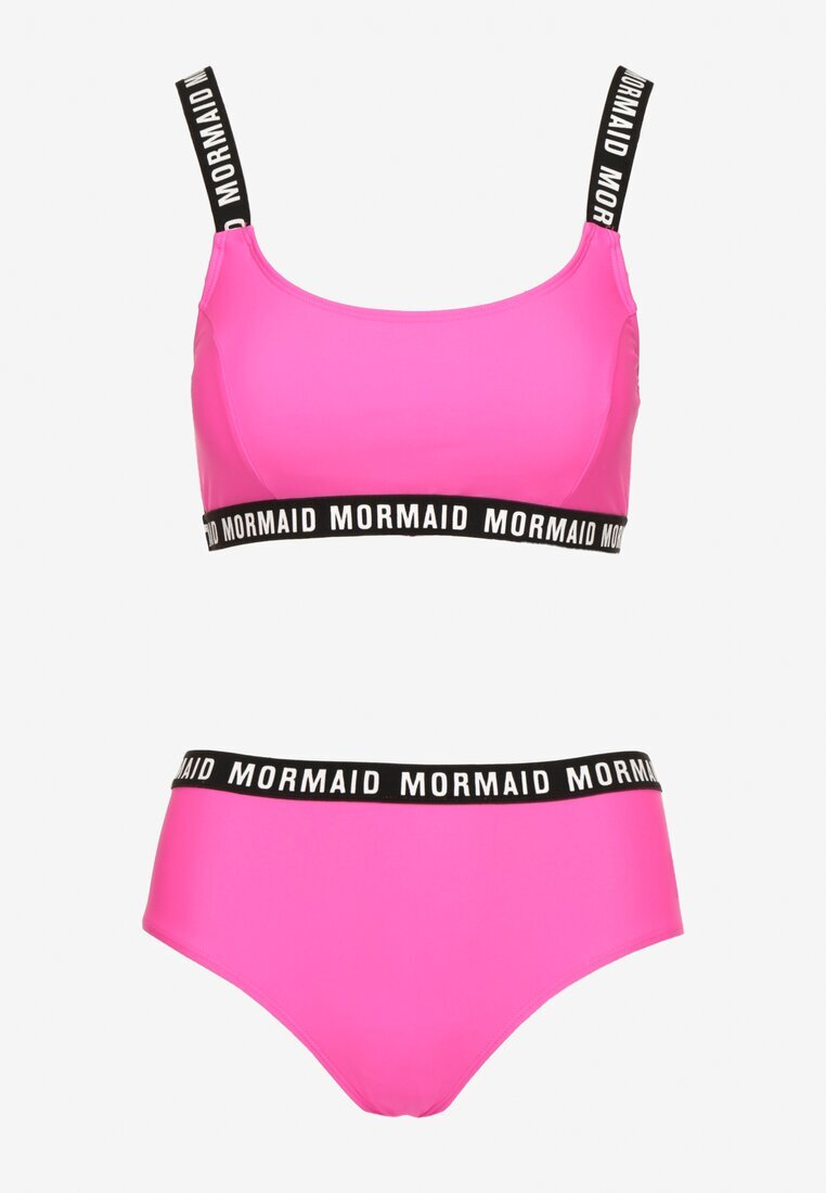 rosse line Chiloți bikini tip slip și Sutien sport Roz Cu inscripții Nevoneira