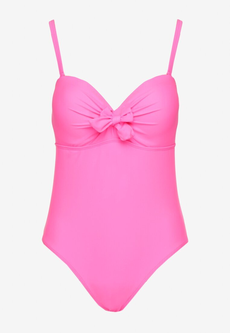 rosse line Costum de baie Roz cu Legătură Decorativă Temelea