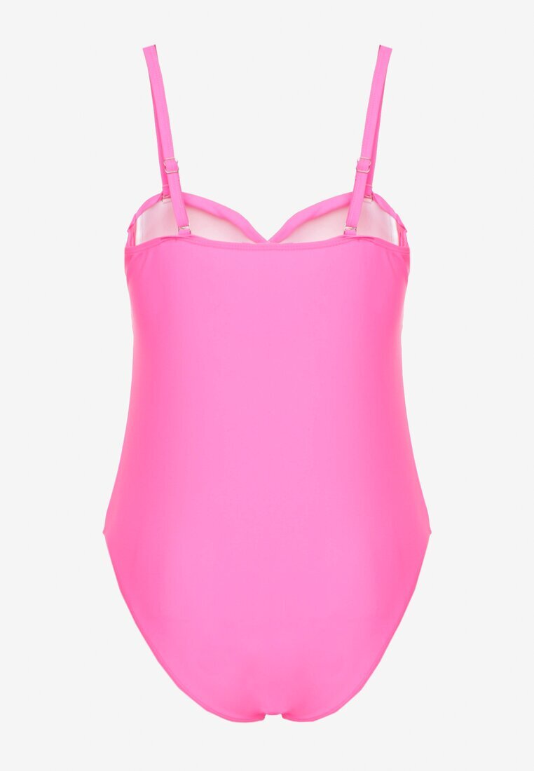 rosse line Costum de baie Roz cu Legătură Decorativă Temelea