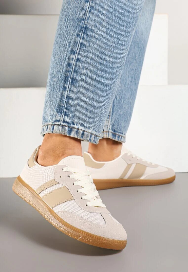 seastar Adidași Bej pe Talpă de Cauciuc Decorați cu Dungi Emidi