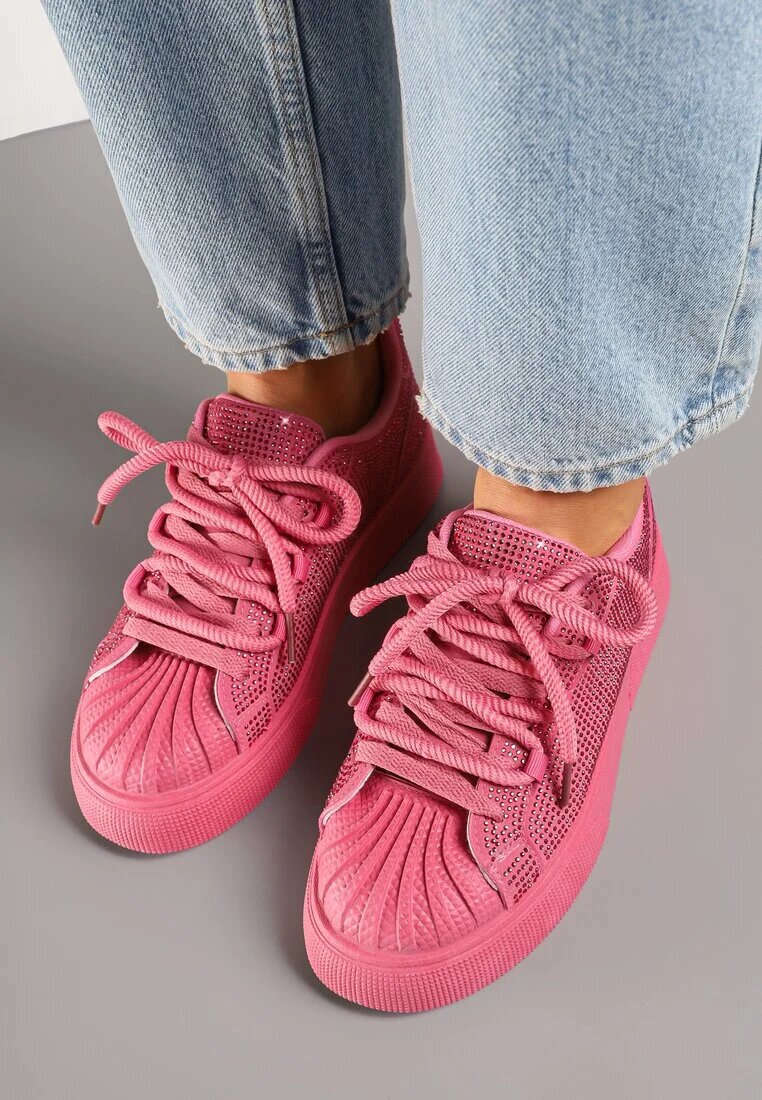 seastar Adidași Fucsia cu Talpă Groasă cu Zirconiu Lisariana