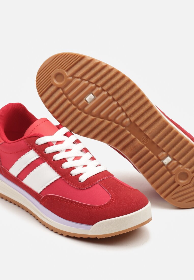 seastar Adidași Roșii în stil tenisi iconici cu cusături Lelluria