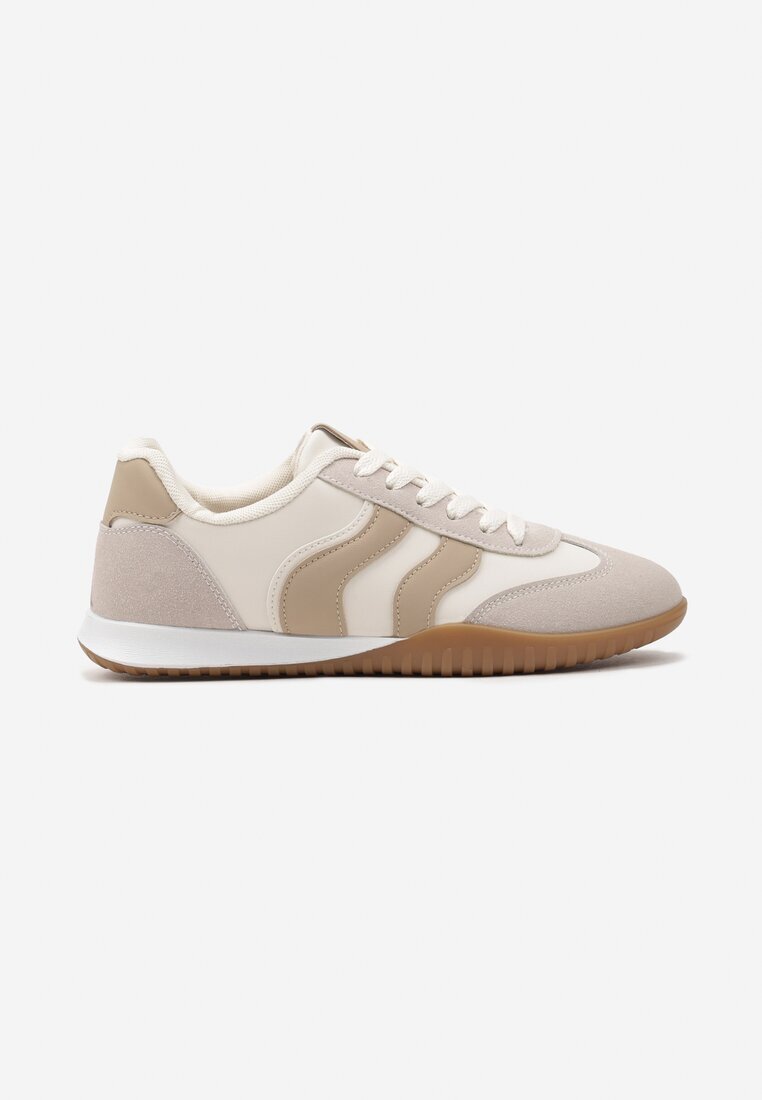 seastar Sneakers Bej Iconici Tenisi Decorați cu cusături Welluria