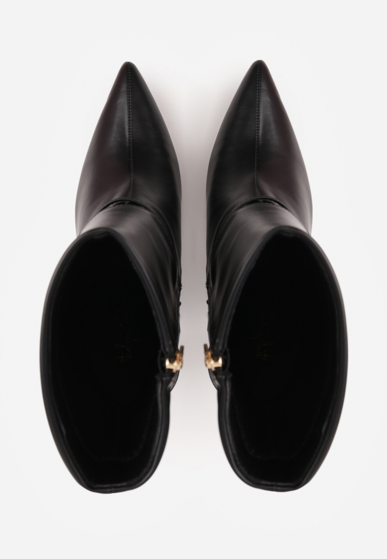 sergio todzi Botine elegante pe toc stiletto cu detaliu metalic Moelle Negre