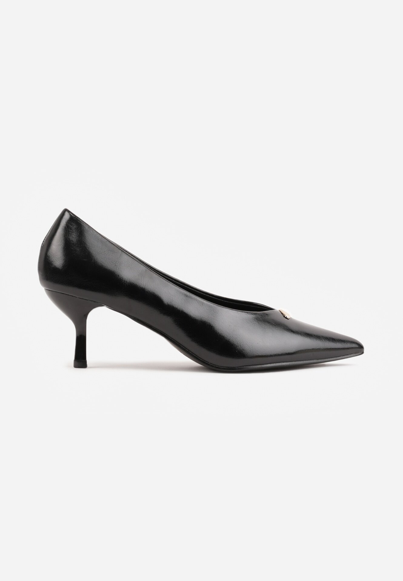 sergio todzi Pantofi stiletto pe toc kitten cu aplicație decorativă pe vârf Angarne Negri