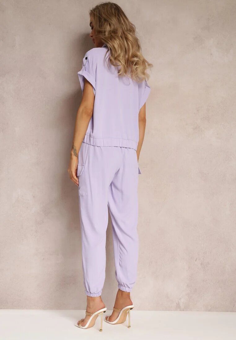  Set 2 piese Mov cu Bluză și Pantaloni Ezrala