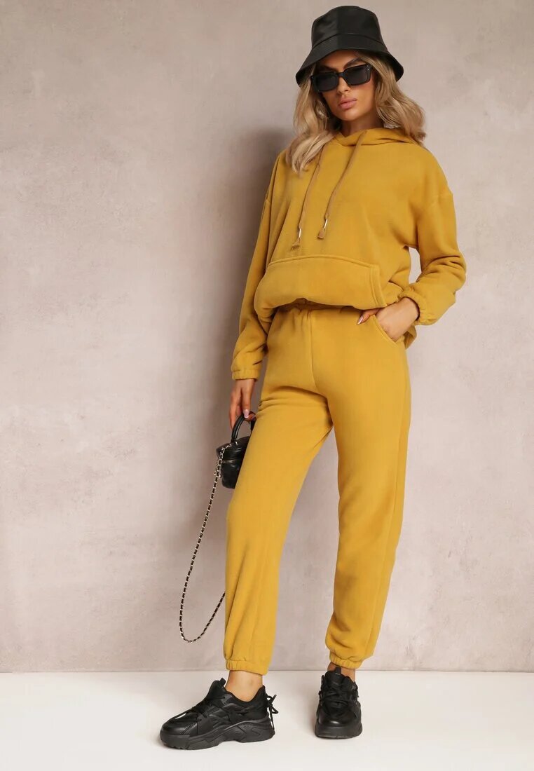  Set de trening 2 piese Galben cu Bluză și Pantaloni Maddeve