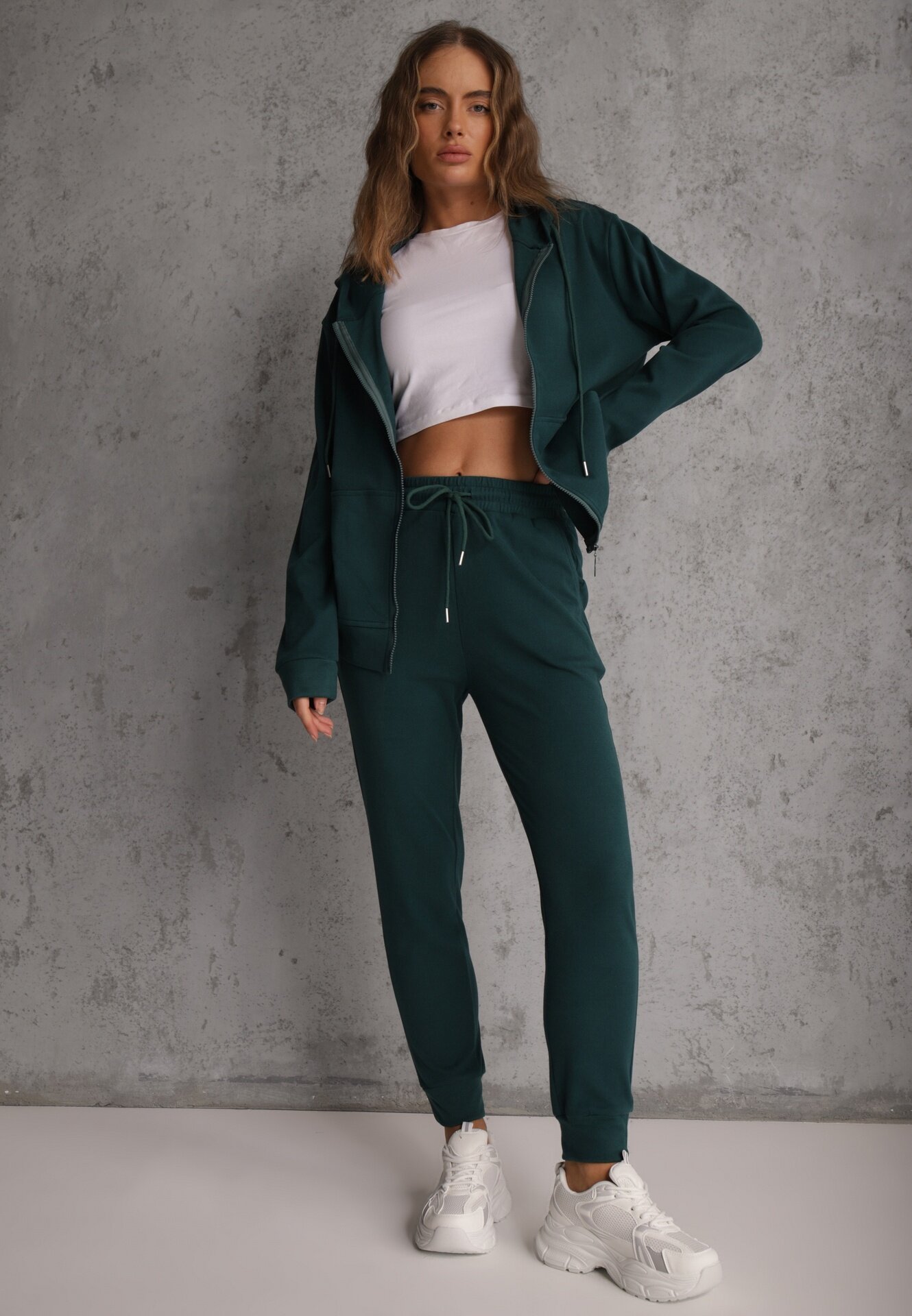  Set de Trening Verde din 2 piese cu Bluză și Pantaloni Seraphira