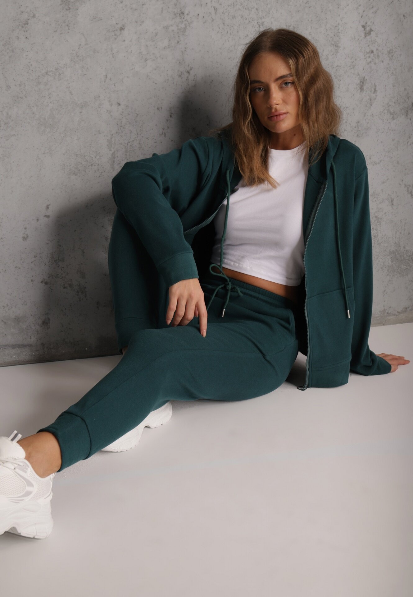  Set de Trening Verde din 2 piese cu Bluză și Pantaloni Seraphira