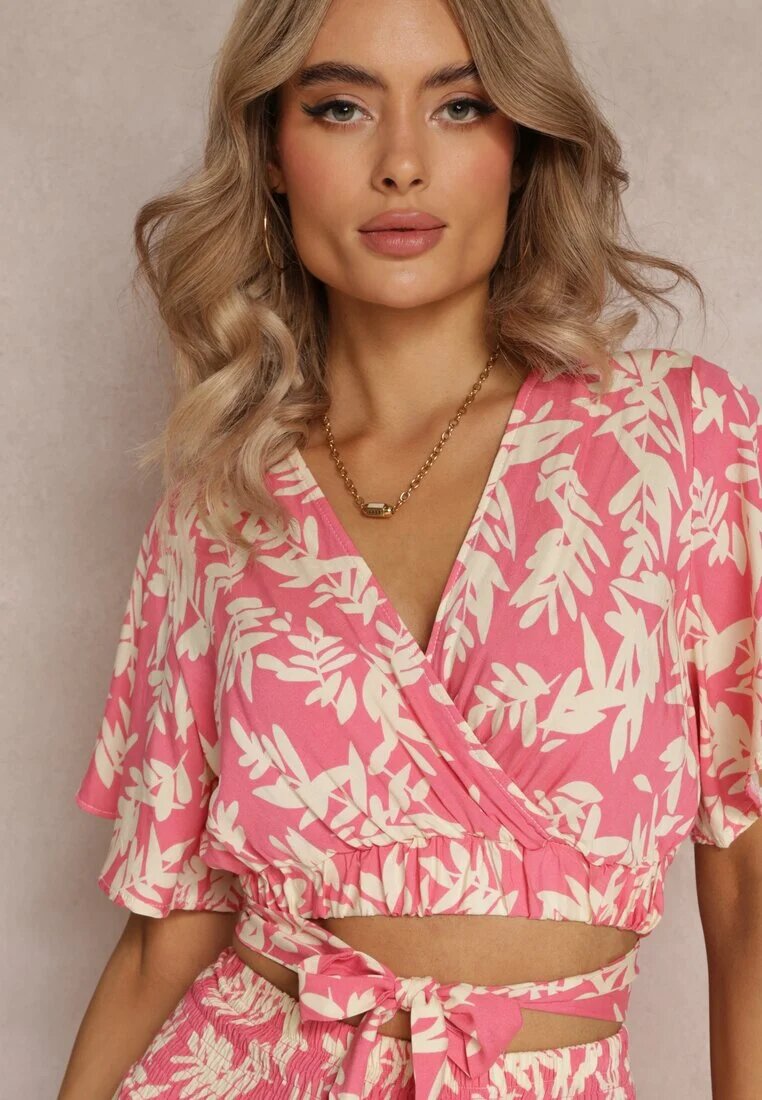  Set Fucsia din 2 piese cu Top și Pantaloni Khelu