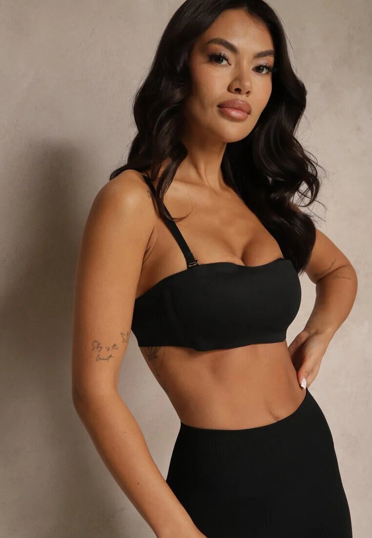 skin care Sutien Negru Tip Balconette Fără Armătură Zenzedi