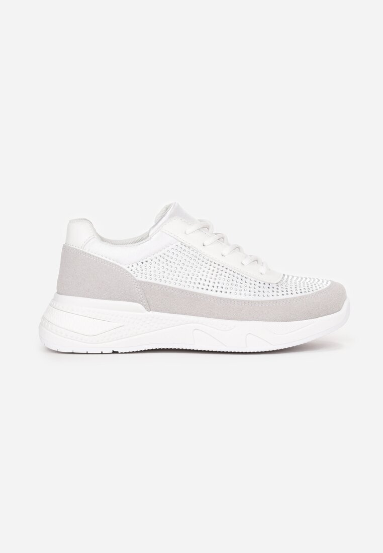  Sneakers Argintii cu Circonii Fine Hinekle