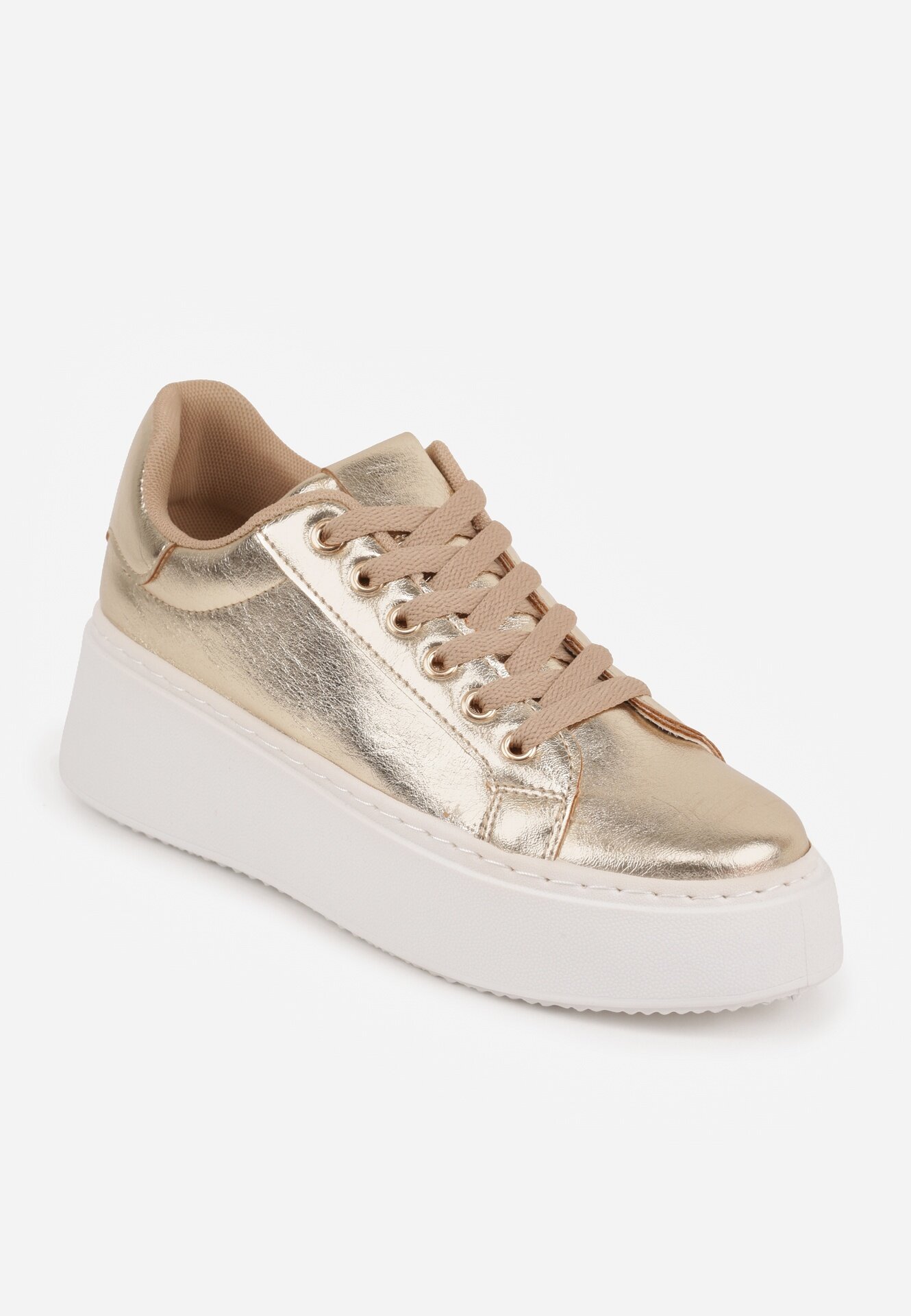  Sneakers Aurii cu talpă groasă Cernanda