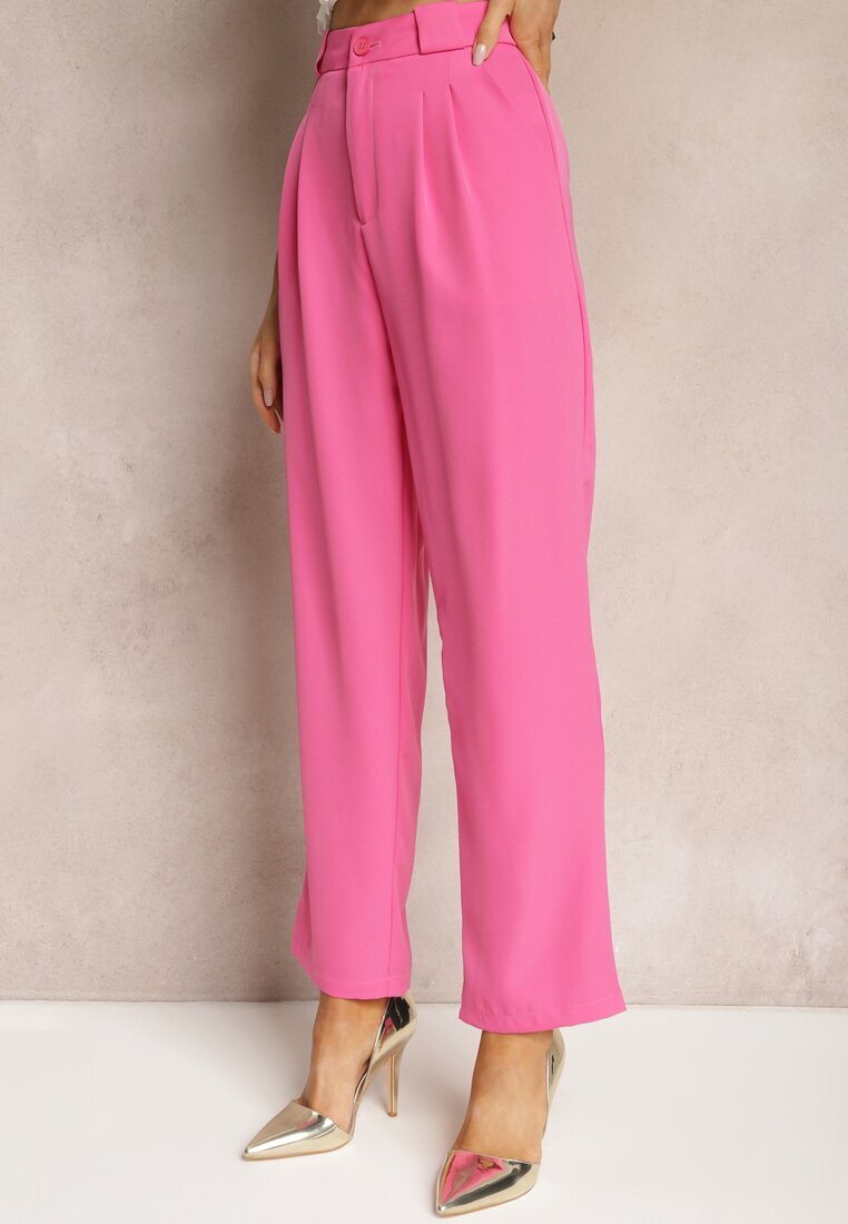 sophyline Pantaloni Fucsia Elegante cu fermoar Andantino