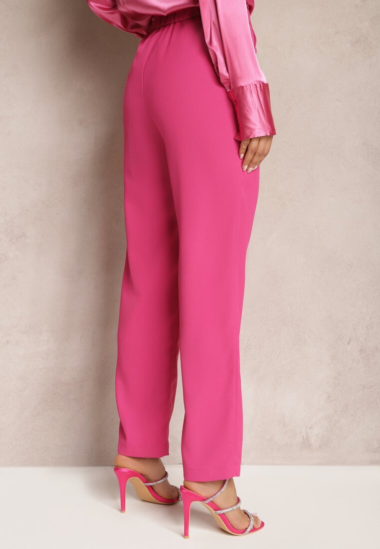 sophyline paris Pantaloni Fucsia cu Model Clasic cu Buzunare Dracaisa