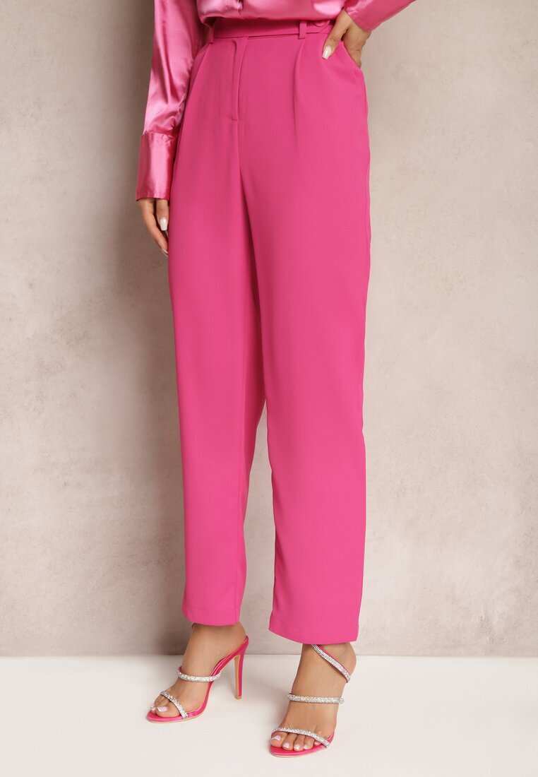sophyline paris Pantaloni Fucsia cu Model Clasic cu Buzunare Dracaisa