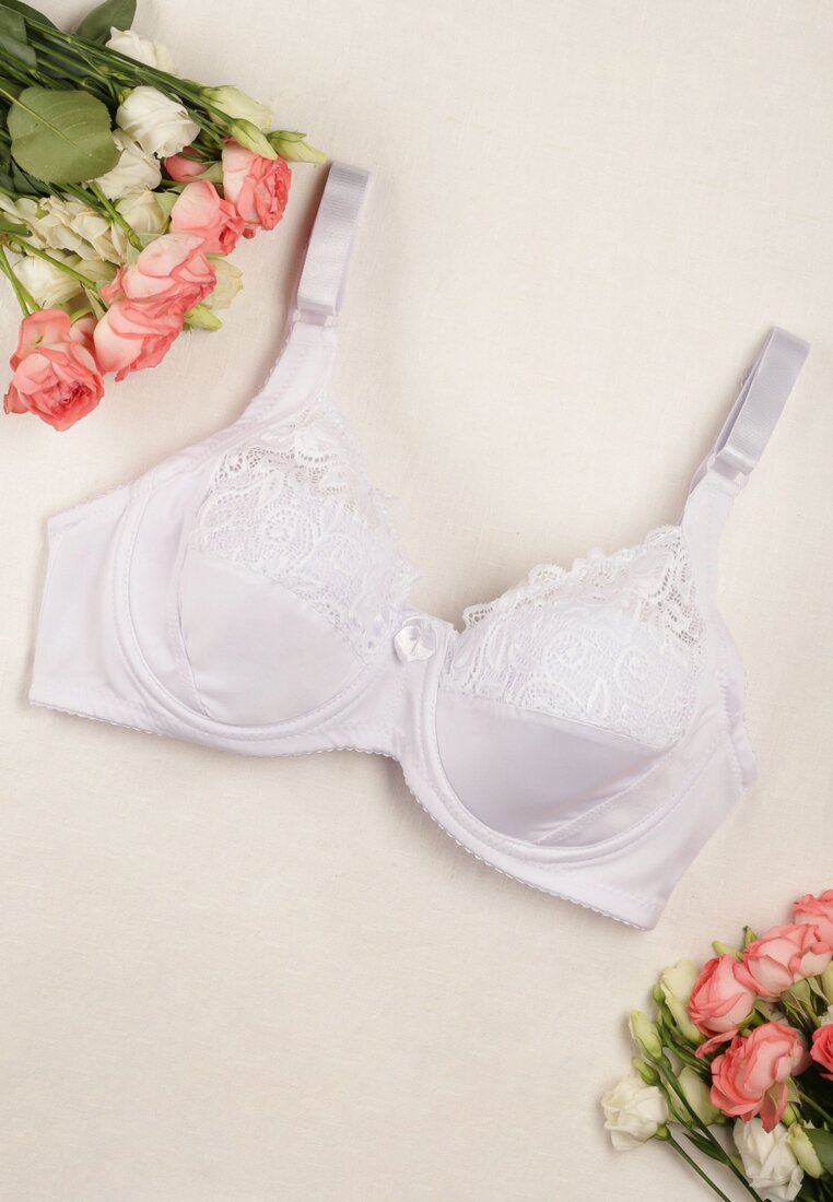  Sutien Alb Clasic Dantelat Isarria