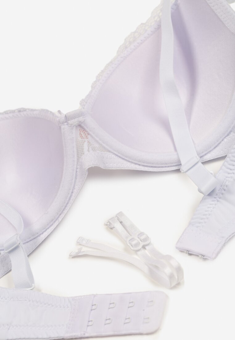  Sutien Alb Full Cup cu Dantelă Tinallore