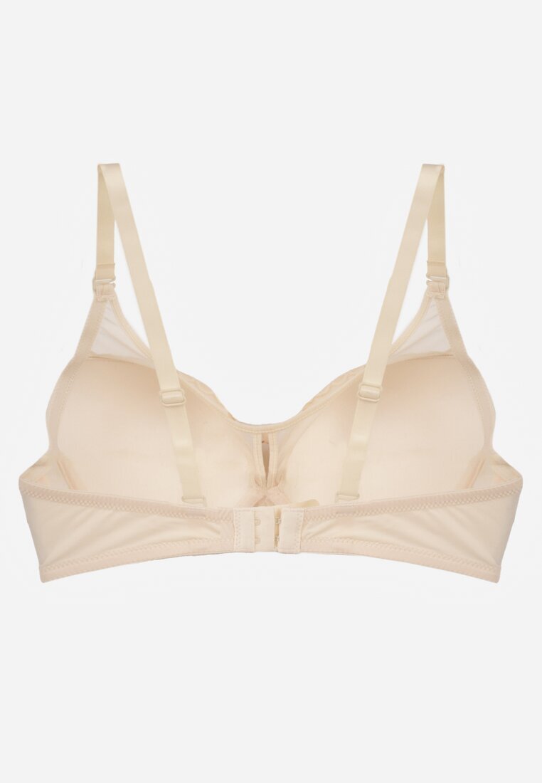  Sutien Bej Full Cup Decorat cu Dantelă Raviera