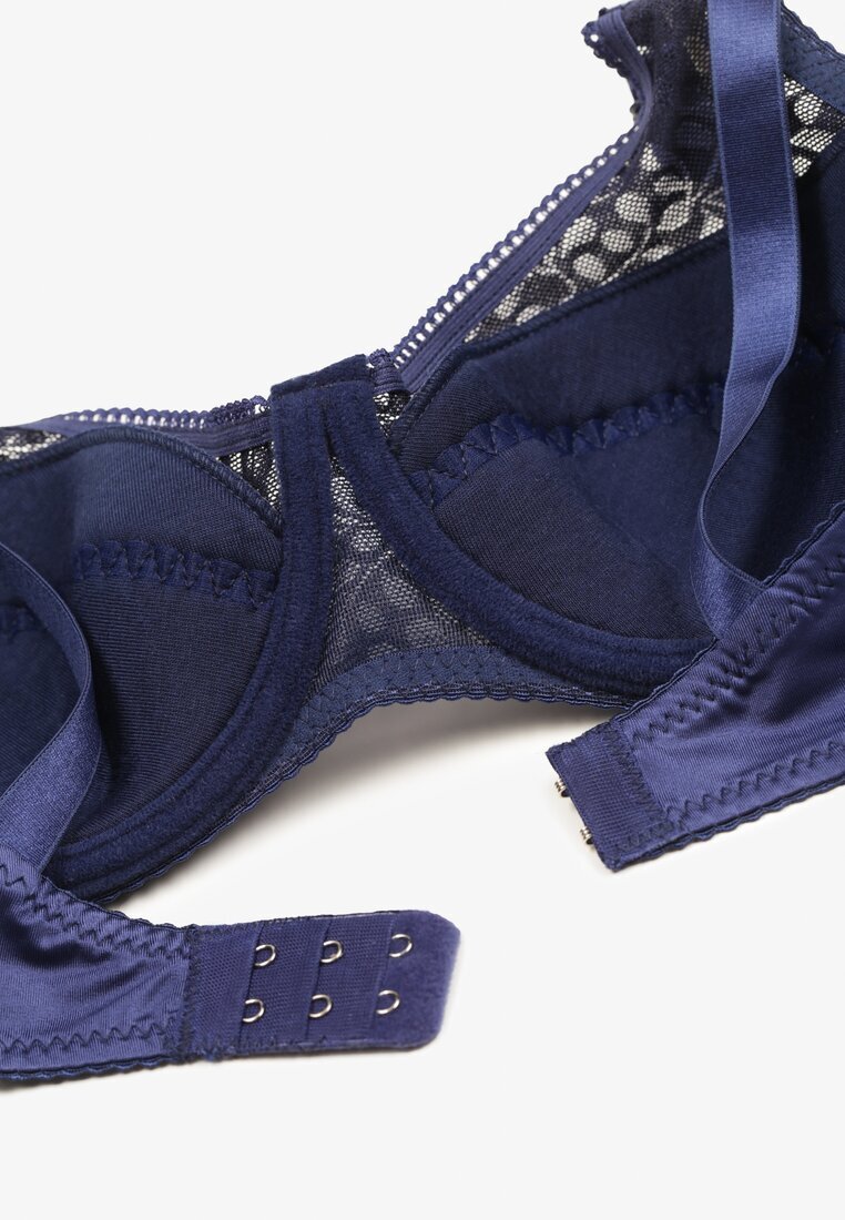  Sutien Bleumarin Tip Full Cup cu Dantelă Vikiisire