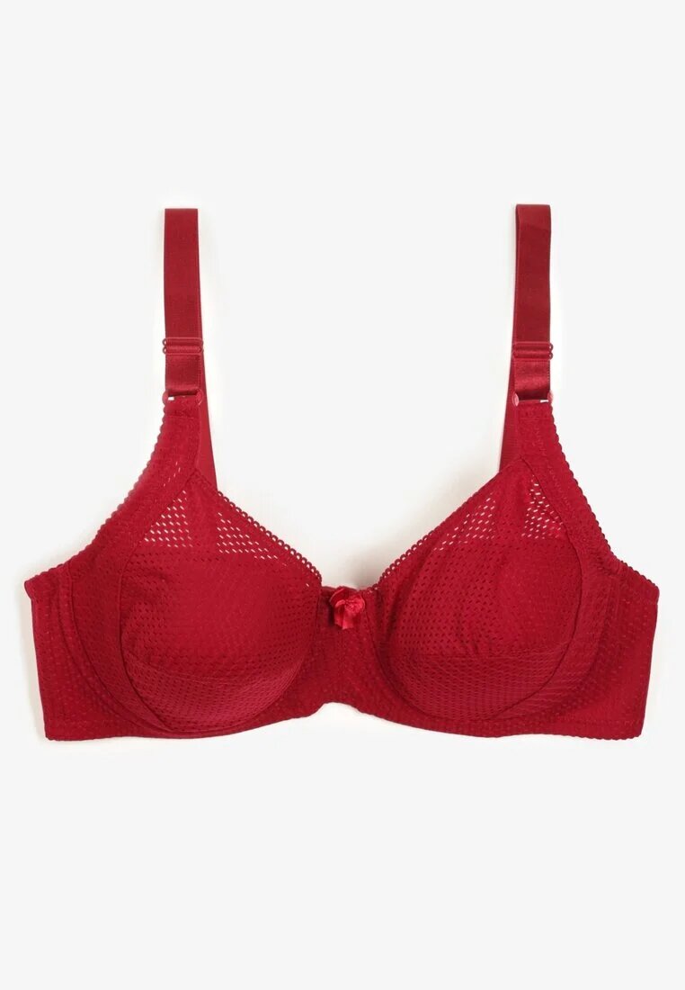 Sutien Bordo Decorat cu Perforații cu Croi Full Cup Erreviana
