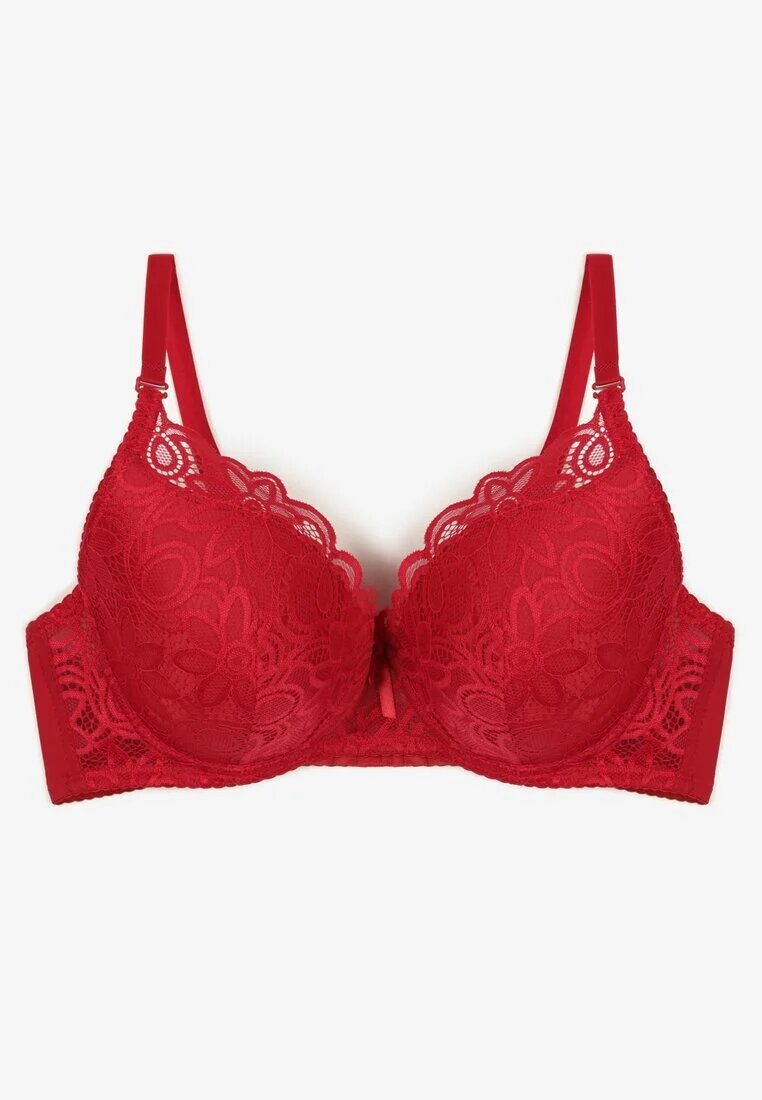  Sutien Bordo Din Dantelă Push-up Nelior