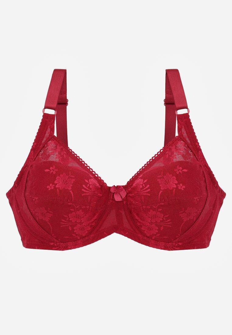 Sutien Bordo Full Cup cu Dantelă Vikonie