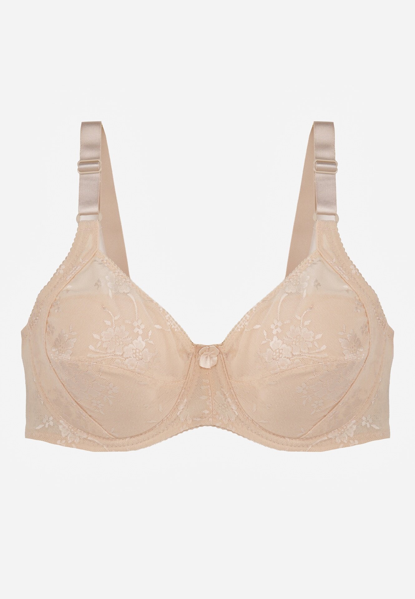  Sutien Full Cup Bej deschis cu dantelă Vikonie