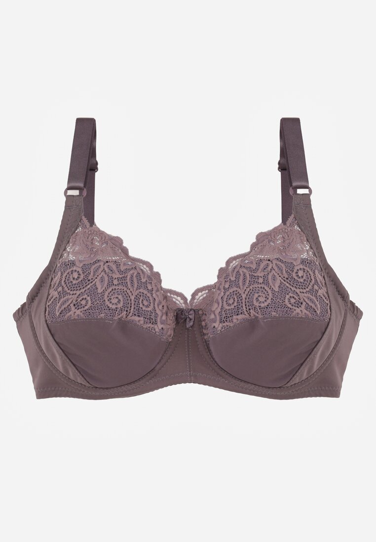  Sutien Gri Tip Full Cup cu Bretele Reglabile Vikiirisa