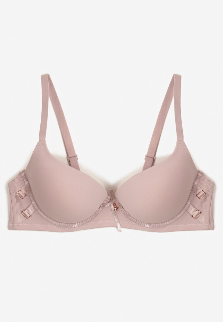  Sutien Mov deschis Cupa B Push-up cu bretele reglabile Decorat cu aplicație Alerisia