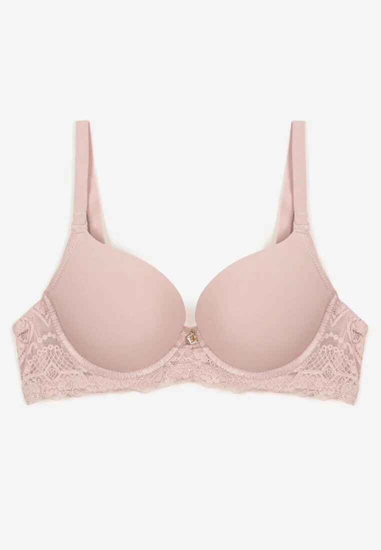  Sutien mov deschis Full Cup cu efect Push-Up Decorat cu dantelă Militi