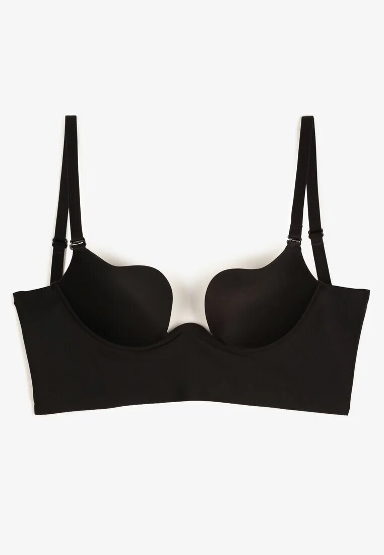  Sutien Negru Cupa C Tip push-up cu bretele reglabile Mivonara