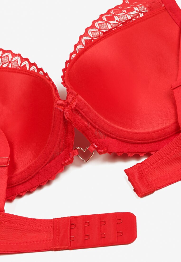  Sutien Roșu Clasic Push-Up Nansiliah