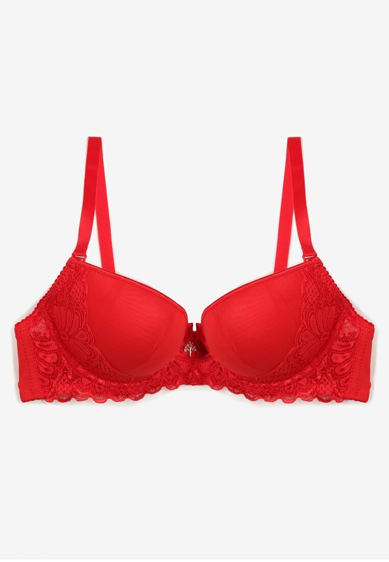  Sutien Roșu Din dantelă Push-up Bliffa