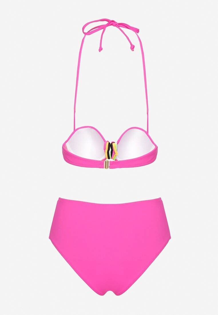 swest Bikini fucsia Chiloți și Sutien cu Inserție Decorativă Natamara