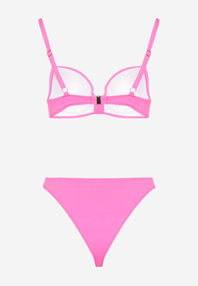 swest Bikini Fucsia Sutien și Chiloți clasici cu Aplicație cu Zirconii Nateria