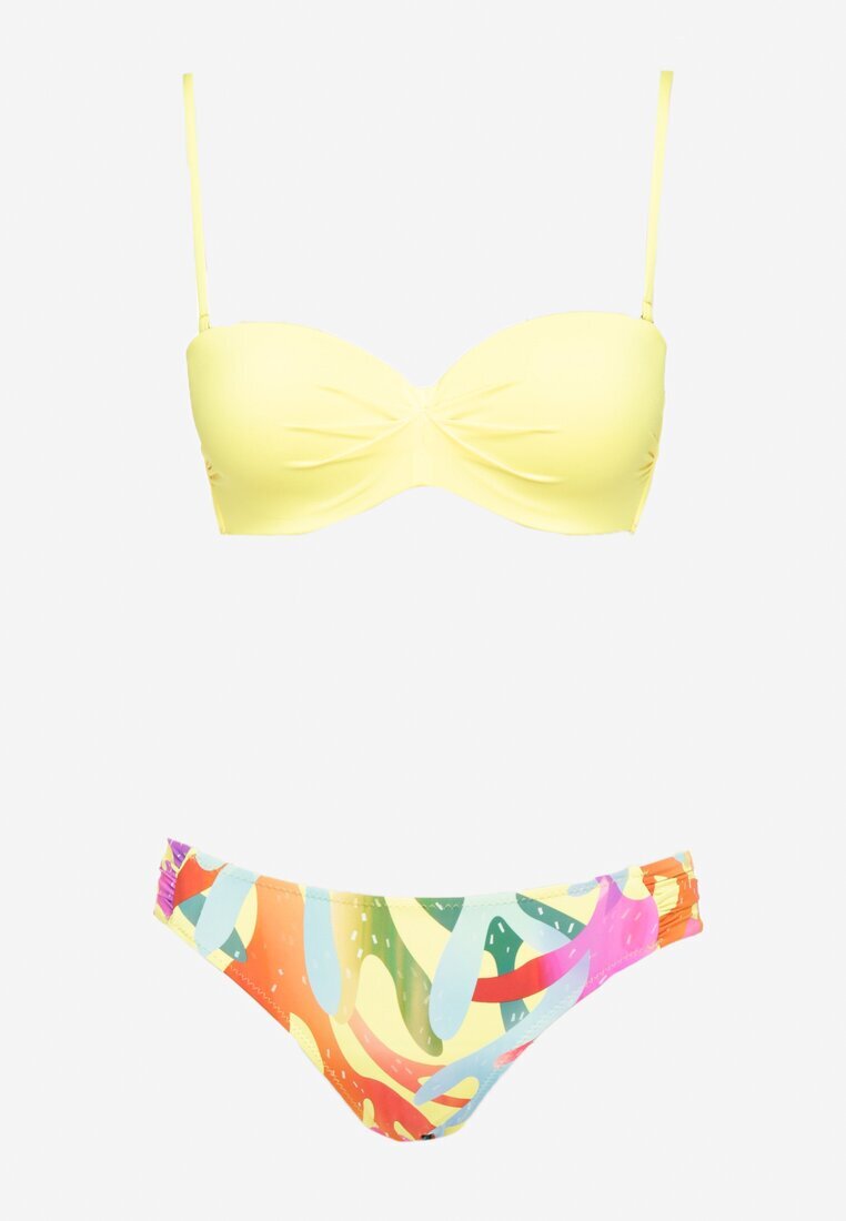swest Bikini Galben Sutien încrețit și Slip Salenthia