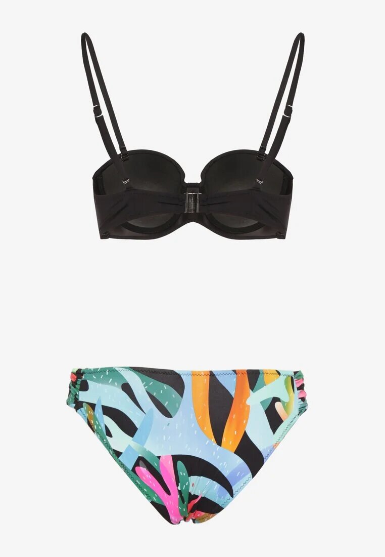 swest Bikini Negru Sutien și Chiloți încrețiți tip slip Salenthia