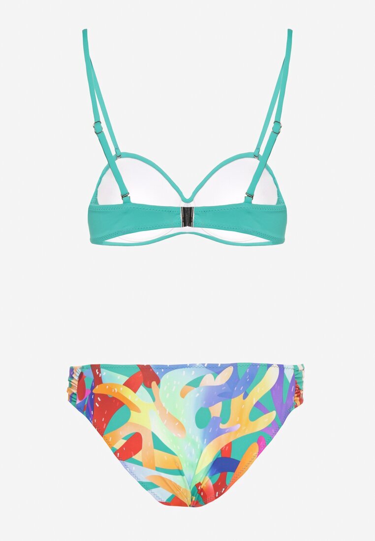 swest Bikini Verde Sutien încrețit și Chiloți tip slip Salenthia