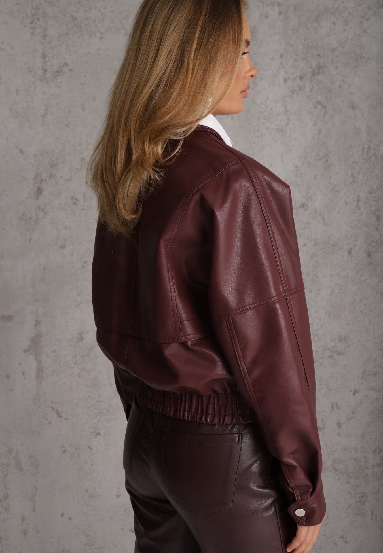 swest Jachetă de tranziție ramonescă în stil bomber jacket cu guler Rajvia Bordo