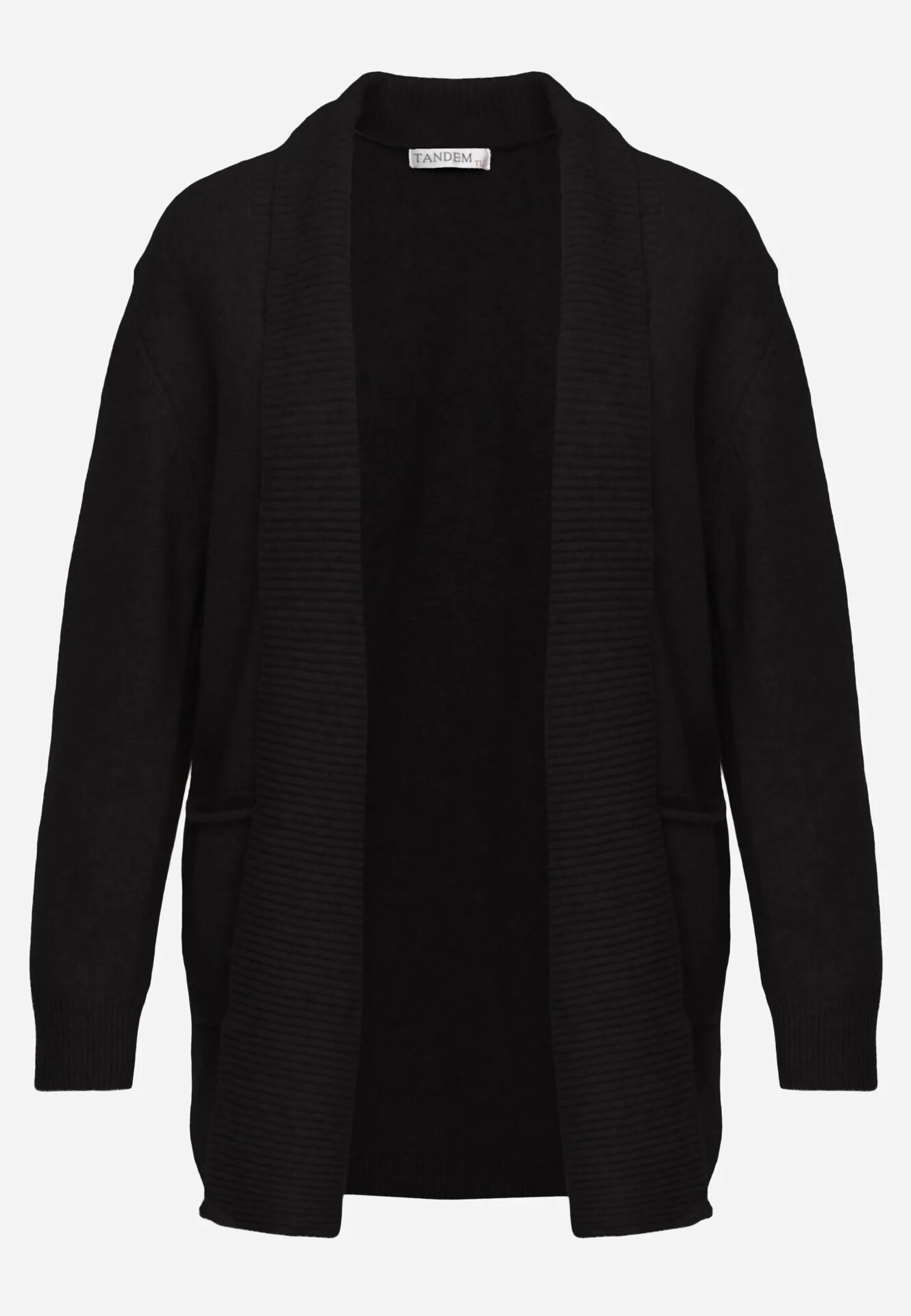 tandem Cardigan fără nasturi cu buzunare fără șireturi Nahas Bleumarin