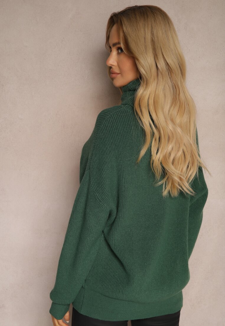 tandem Pulover pe gât Azivara Verde închis