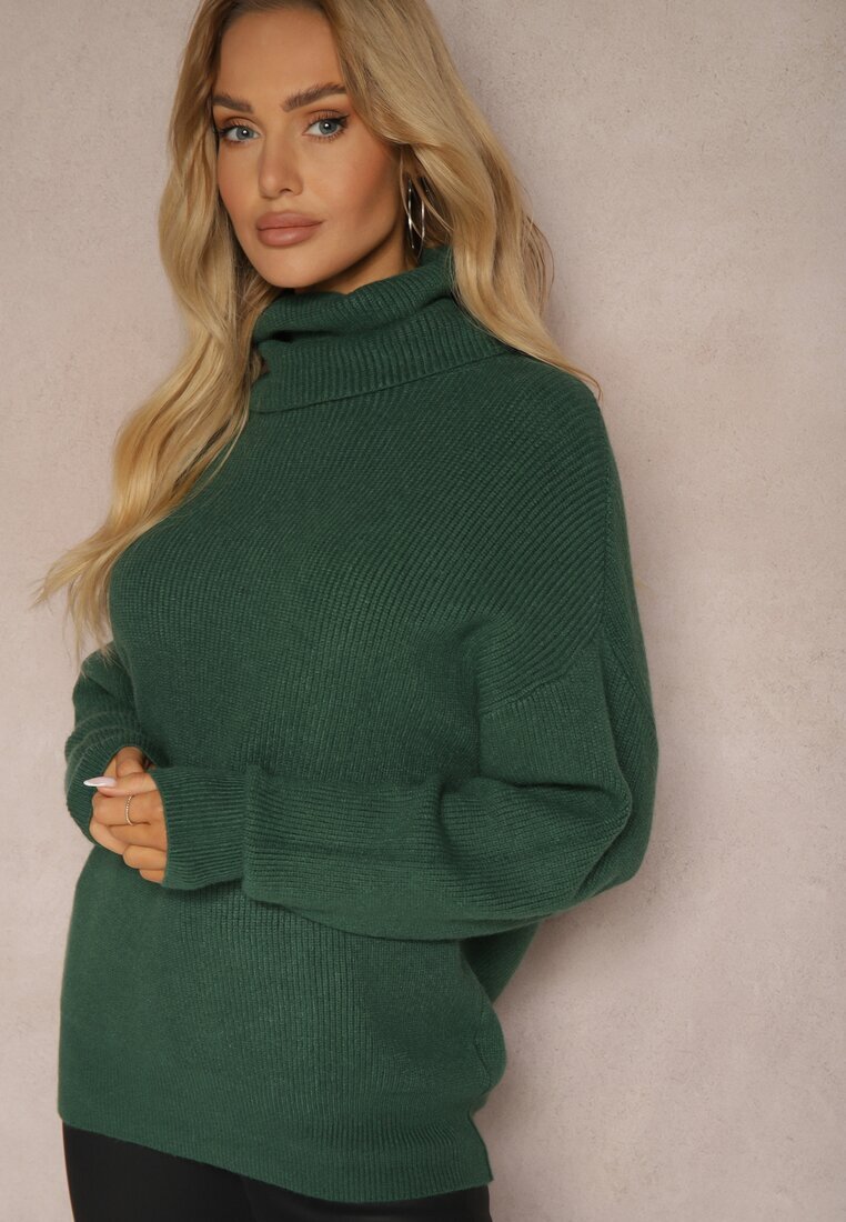 tandem Pulover pe gât Azivara Verde închis